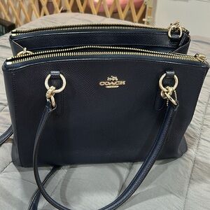 Coach Navy Blue Christie Carryall